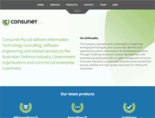 Tablet Screenshot of consunet.com.au